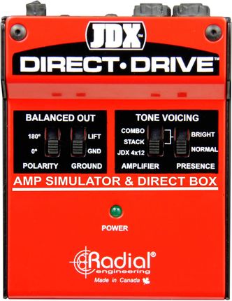 Radial JDX Direct Drive | Emulator wzmacniacza i Di-Box