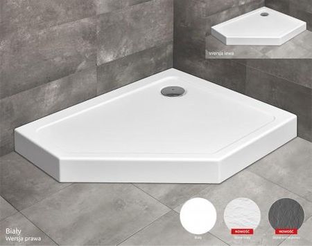 Radaway Doros Pt E Compact 100X90 Prawy Stone White Pięciokątny (SDRPTP10900504SR)