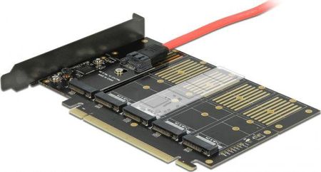 Delock PCIe 3.0 x16 - 5x M.2 SATA (90435)