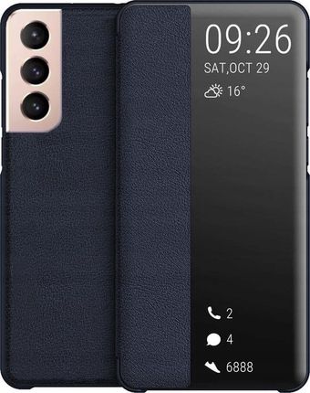 Youtab Etui Smart View Leather Samsung Galaxy S21 Fe 5G Granatowy