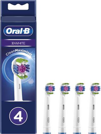 Oral-B 3D White Końcówki do szczoteczek z technologią CleanMaximiser 4 szt.