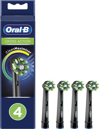 Oral-B CrossAction Końcówki z technologią CleanMaximiser 4 szt. czarny