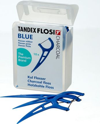 Tandex Flosi, Floser z nitką węglową Blue 10 szt.