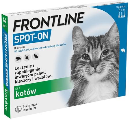 FRONTLINE Spot-on dla kota 3x0,5ml