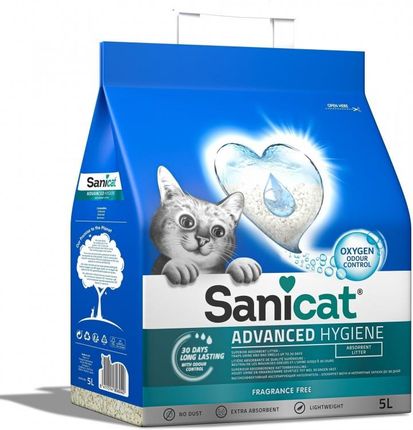 Sanicat Sanicat- Advanced Hygiene Żwirek Dla Kotów 5L Bezzapachowy