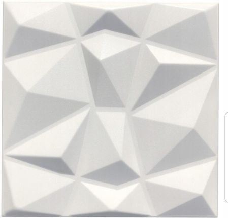 Panele Ścienne 3D Kasetony Sufitowe Diament Biały