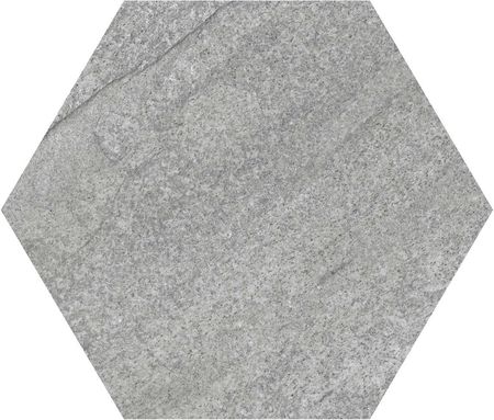Itt Ceramic Hexa Quartzite Grey Matt 23X27 Płytka Heksagonalna Imitująca Kamień