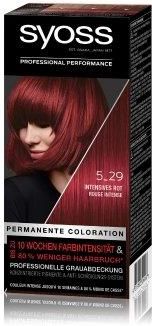 Syoss Permanente Coloration Professionelle Grauabdeckung Intensives Rot farba do włosów 115 ml