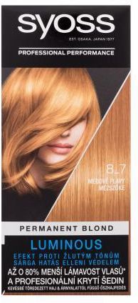 Syoss Permanentes Blond Warmes Blond Honigblond farba do włosów 115 ml