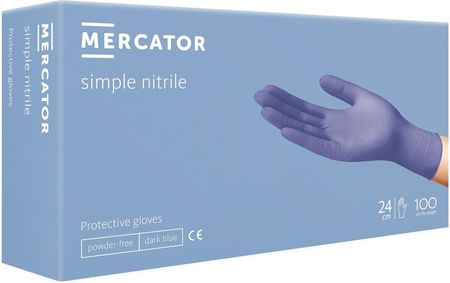 Mercator Medical Rękawice Nitrylowe Simple Nitrile M 100S.