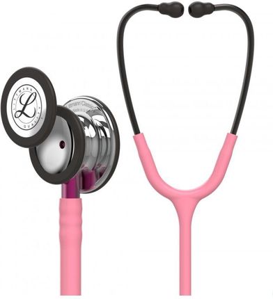 Littmann Stetoskop Classic Iii 5962 Internistyczny Mirror-Finish Przewód Różowy Trzonek Lira Smoke