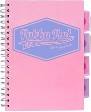 Zdjęcie Kołozeszyt Pukka Pad B5 Project Book 100 Kartkowy Kratka Różowy (3032S(Pk)-Pst) - Stepnica