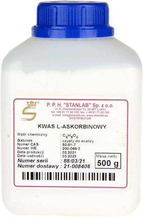 STANLAB Kwas L-askorbinowy - Witamina C - 500g