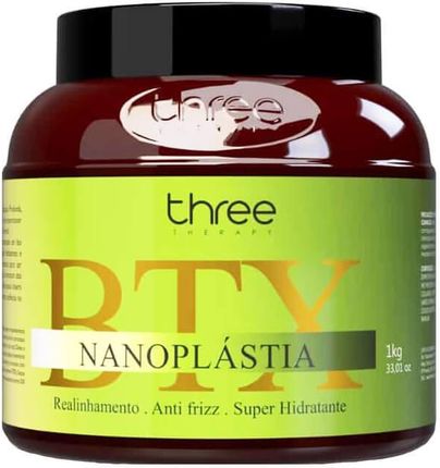 Three Therapy Nanoplastia Botox BTX kuracja do prostowania włosów cienkich i rozjaśnianych 1000 ml