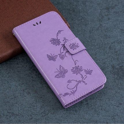Etui Wallet do Samsung Galaxy A22 5G, Butterfly, Purple