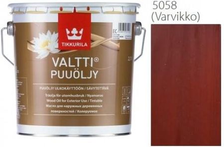 Tikkurila Valtti Wood Oil 2,7L Olej Do Drewna Kolor 5058 Varvikko