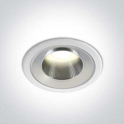 One Light Wpust Corlu 10110Td/W/W Biały Downlight Led 10W Ip54 3000K 230V Dark Light