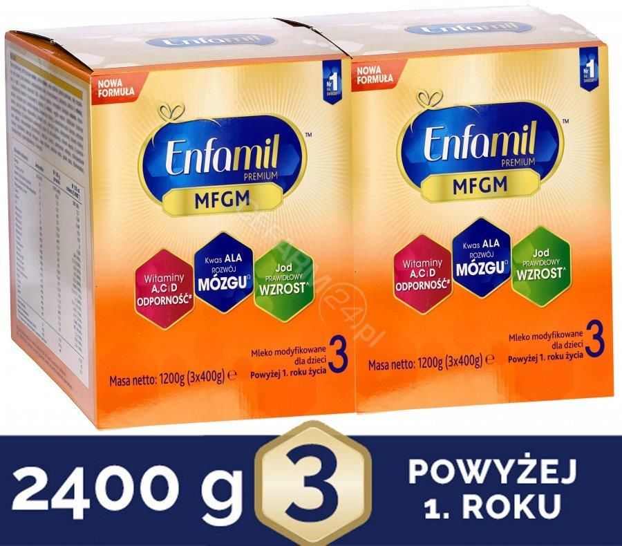 Mead Johnson Enfamil Premium Mfgm 3 Powyżej 12 Miesiąca W Dwupaku