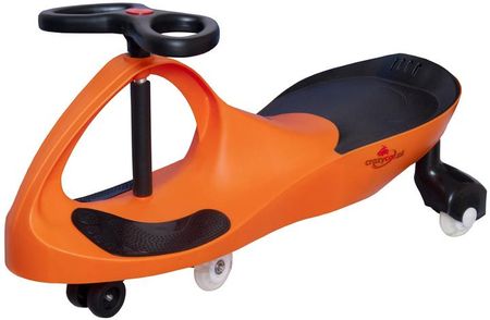 Crazy Car Jeździk Grawitacyjny LED + Klakson pomarańczowo-czarny