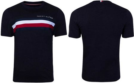 TOMMY HILFIGER KOSZULKA T SHIRT GLOBAL STRIPE TEE NAVY MW0MW14337 DW5 Rozmiar XL Ceny i opinie Ceneo.pl