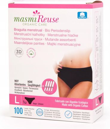 Masmi Figi menstruac L Organic gwarancja 100 Prań