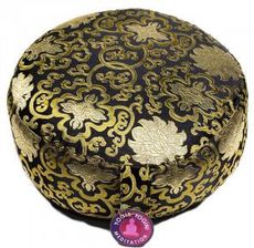 Zdjęcie Oth Poduszka Do Medytacji Lotus Zdobiona Złotą Nicią Kolor Czarny 33X17Cm Yogi&Yogini - Michałowo