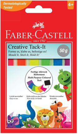 Faber-Castell Masa Mocująca Tack-It 50G Mix Kolorów Faber Castell