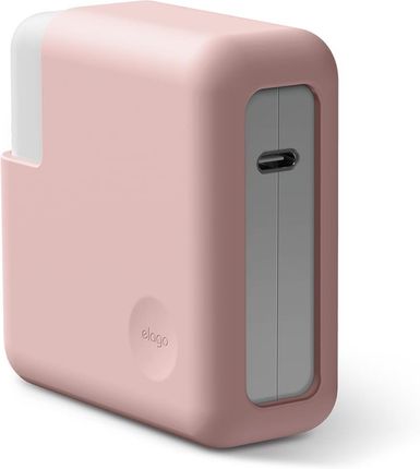 Elago - Macbook Charger Cover Silikonowa Osłona Na Zasilacz Różowy, 15" (Emb15Adappk)