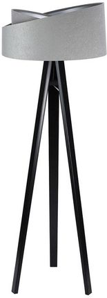 Lumes Szaro-czarna lampa stojąca trójnóg - S024-Steva (E17124060P013CZ)