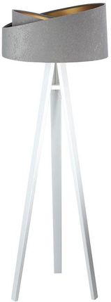 Lumes Szaro-biała asymetryczna lampa stojąca - S025-Kensa (E17128060P014W)