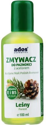 Ados Zmywacz do paznokci z acetonem Leśny Acetone Nail Polish Remover 100ml