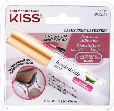 Kiss Klej Do Rzęs Z Pędzelkiem Strip Lash Adhesive Clear Super Strong Hold 5 g
