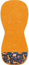 Simple Wool - Termoaktywna Wkładka Do Wózka Z Wełny Merino Pomarańczowe Liski