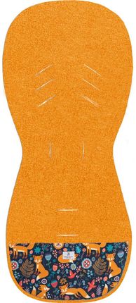 Simple Wool - Termoaktywna Wkładka Do Wózka Z Wełny Merino Pomarańczowe Liski