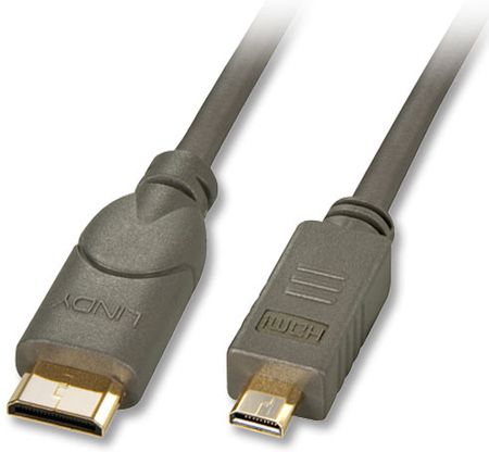 Lindy 41342 cyfrowy (typu D) micro HDMI - (typu C) mini HDMI - 1,5m