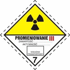 Zdjęcie Tdc Nalepka Materiały Promieniotwórcze. Kategoria IIi - Wyśmierzyce