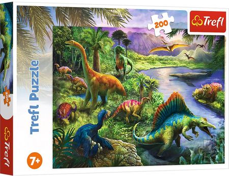 Trefl Puzzle 200el. Drapieżne dinozaury 13281