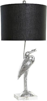 Dkd Home Decor Lampa stołowa Czarny Srebro Poliester Akryl Żywica (33 x 33 x 74 cm) (S3014557)