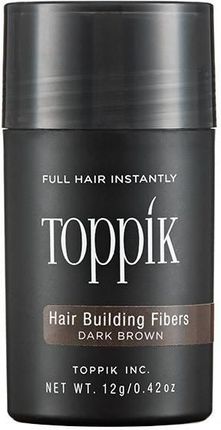 Toppik Hair Building Fibers Dark Brown Mikrowłókna Puder Zagęszczający Włosy Ciemny Brąz 12g