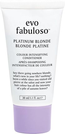 EVO Fabuloso Colour Boosting Treatment Platinium Blonde  Maska Koloryzująca Platynowy Blond 30ml