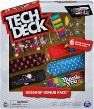 Spin Master Tech Deck Sk8Shop Bonus Pack Thank You 6 Fingerboardów - Fingerboard i fingerbike
