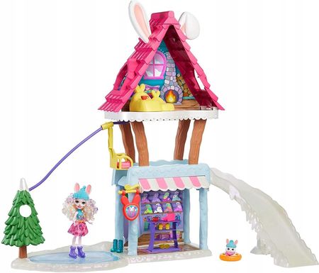 Mattel Enchantimals Domek Narciarski Lalka Bevy Bunny GRW92