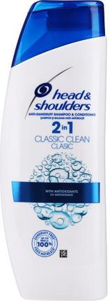 Head & Shoulders Rewitalizujący Szampon Do Włosów Z Organiczną Oliwą Z Oliwek Clasic Clean 2In1 Shampoo 200 ml