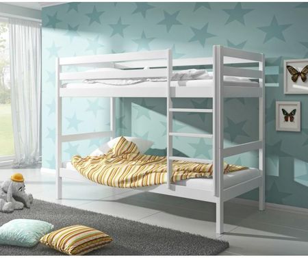Meblezet Łóżko piętrowe EDI Powierzchnia spania łóżka 80x200 Wybierz kolor biały