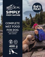 Simply From Nature Mokra Karma Dla Psa Bażant Z Marchewką 400G