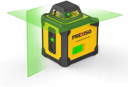 Prexiso - Laser Krzyżowo-Płaszczyznowy / Poziomica Zielona Wiązka PLC360G