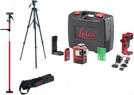 Leica Geosystems Zielony Laser 3-Płaszczyznowy Leica Lino L6G + Statyw, Tyczka 9129711