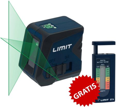 Limit Laser Krzyżowy Z Zieloną Wiązką 1000-G + Tester Baterii Bta Pr277460200