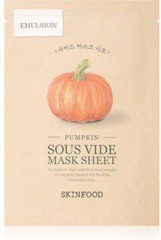 Skinfood Sous Vide Pumpkin maska w płacie ujędrniająca kontury twarzy z efektem rozjaśniającym 1 szt.