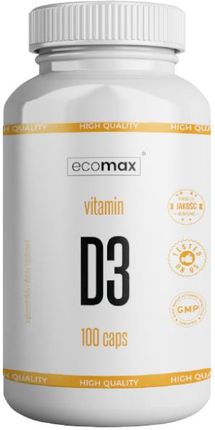 Ecomax Vitamin D3 100Mcg 4000Iu 100 Kaps